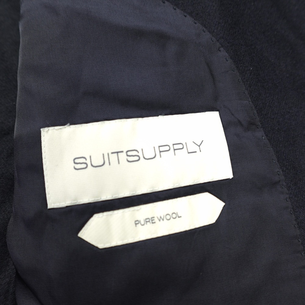 SuitSupply Suit Jacket 46R Pants 38R Navy Havana Double Breasted HL Braddon Wool - Picture 6 of 16